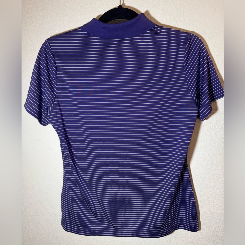 Nike LSU Womens DriFit Polo Collared Shirt Size M - Picture 2 of 4